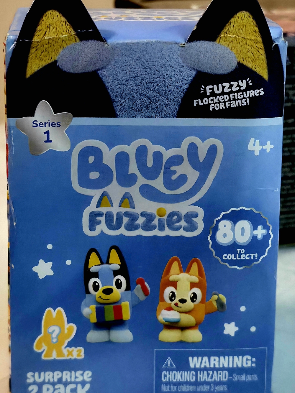 Bluey Fuzzies Surprise 2-Pack Plush Figures - Blue